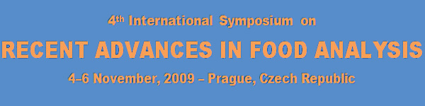 RAFA 2009 - RECENT ADVANCES IN FOOD ANALYSIS